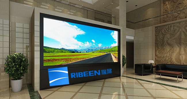 瑞屏DLP无缝大屏幕真正单屏显示无拼接，尺寸大小任意定制