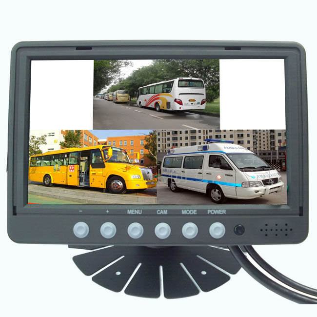 7寸两分割屏 收割机，农用车，大巴车，后视系统FL-X001