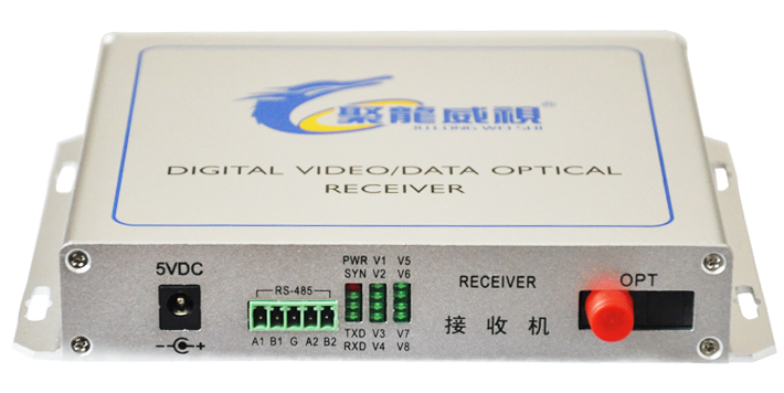 聚龙威视 JL-8V-T/R  8路光端机