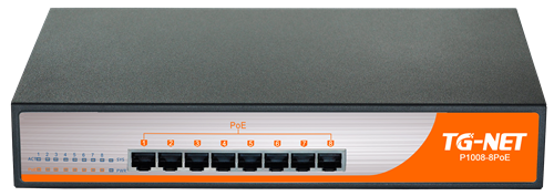 供应TG-NET8口百兆poe交换机