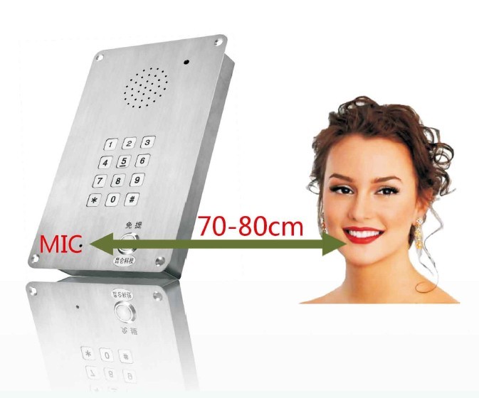 嵌入式平板电话机，无尘车间不锈钢IP电话机