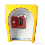  抗噪音电话隔音罩，户外防风雨隔音亭