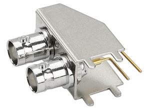 厂家供应双层铁皮BNC母座、双层bnc连接器、直插双层BNC母头、Q9头视频母座头