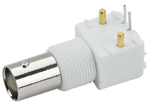 单联BNC75、50欧姆白胶视频连接器、白胶BNC，单联白胶，单联白胶BNC接头