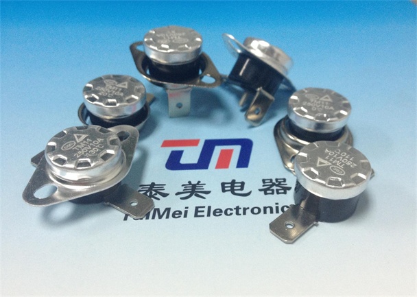 TM22蒸汽挂烫机密封型防水温控开关，KSD301低温防水温度开关厂家