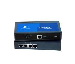 NC604B 4口10/100M RS-232/422/485通讯服务器 串口 转以太网