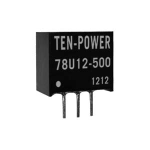 24V转12V非隔离0.5A开关型三端稳压模块