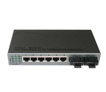 2光6电百兆收发器 光纤收发器 单纤单模10/100M 以太网转单纤