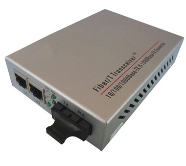 多口光纤收发器 1光2电以太网收发器 百兆光纤收发器 单多模收发