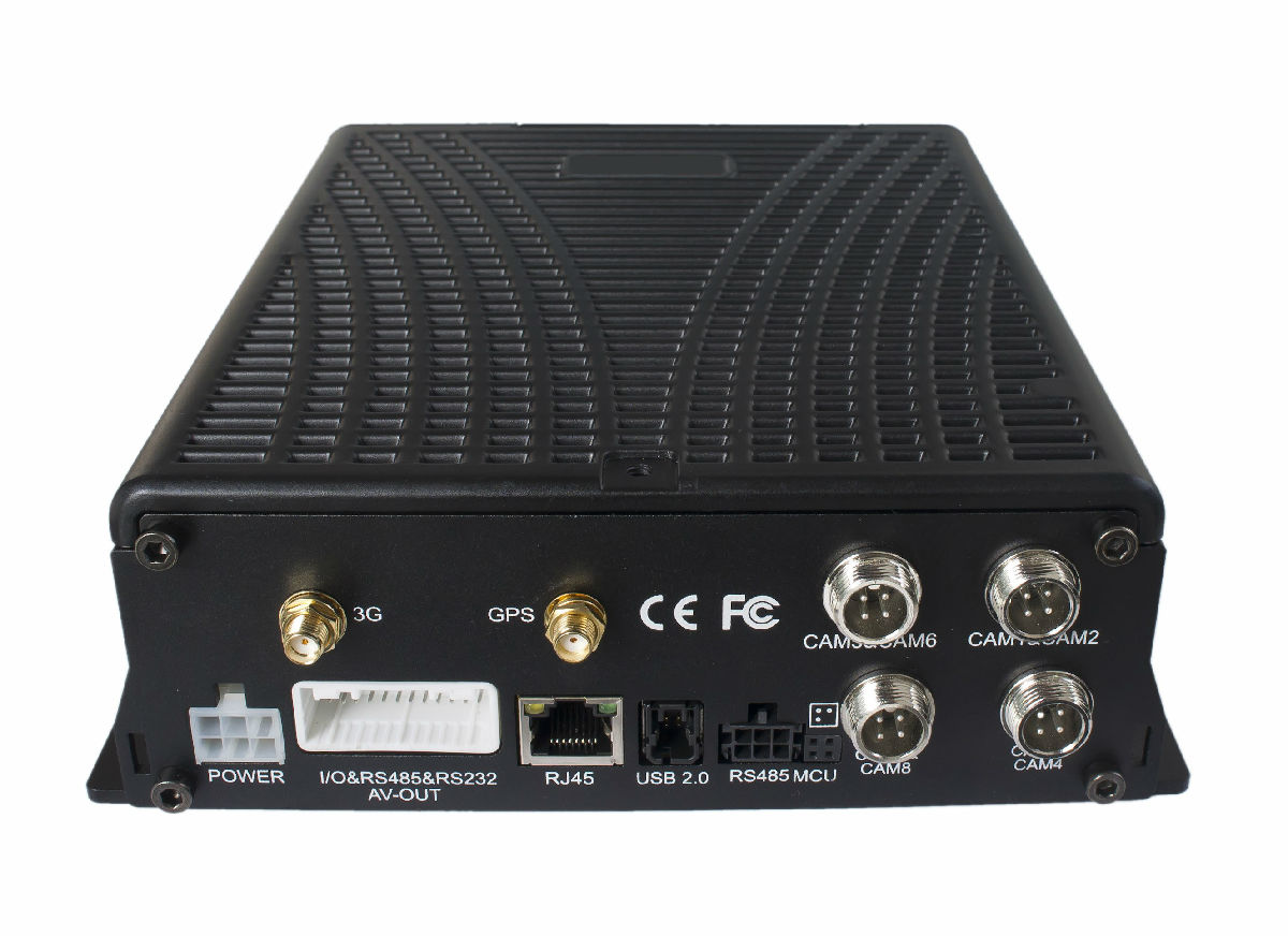 车载硬盘录像机，DVR音视频实时监控，云台远程监控调度