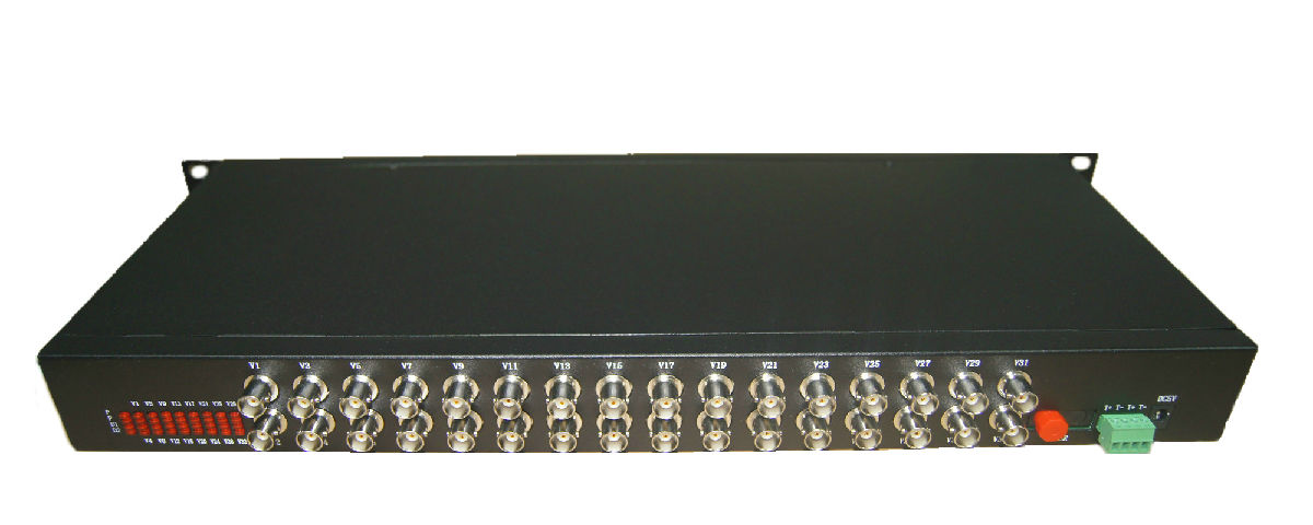 32路视频+1路反向数据光端机