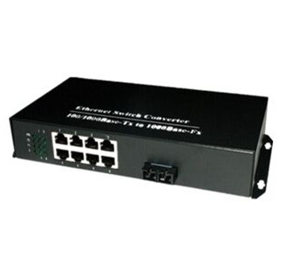 千兆8口POE光纤交换机单模双纤（防雷型）