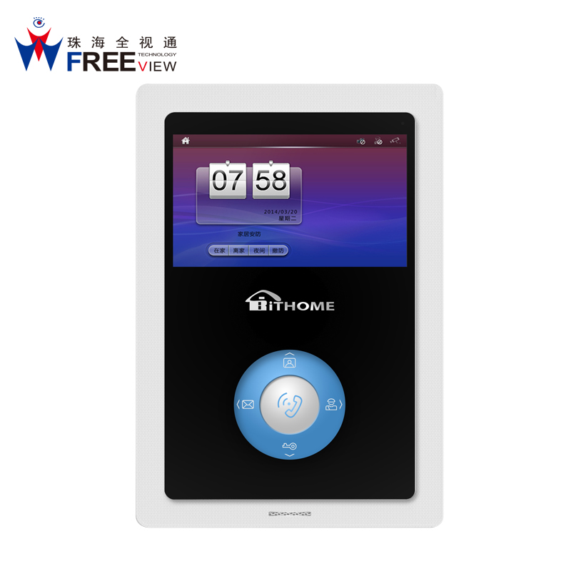 多媒体型可视门铃室内机 楼宇对讲系统 IP数字可视对讲室内分机