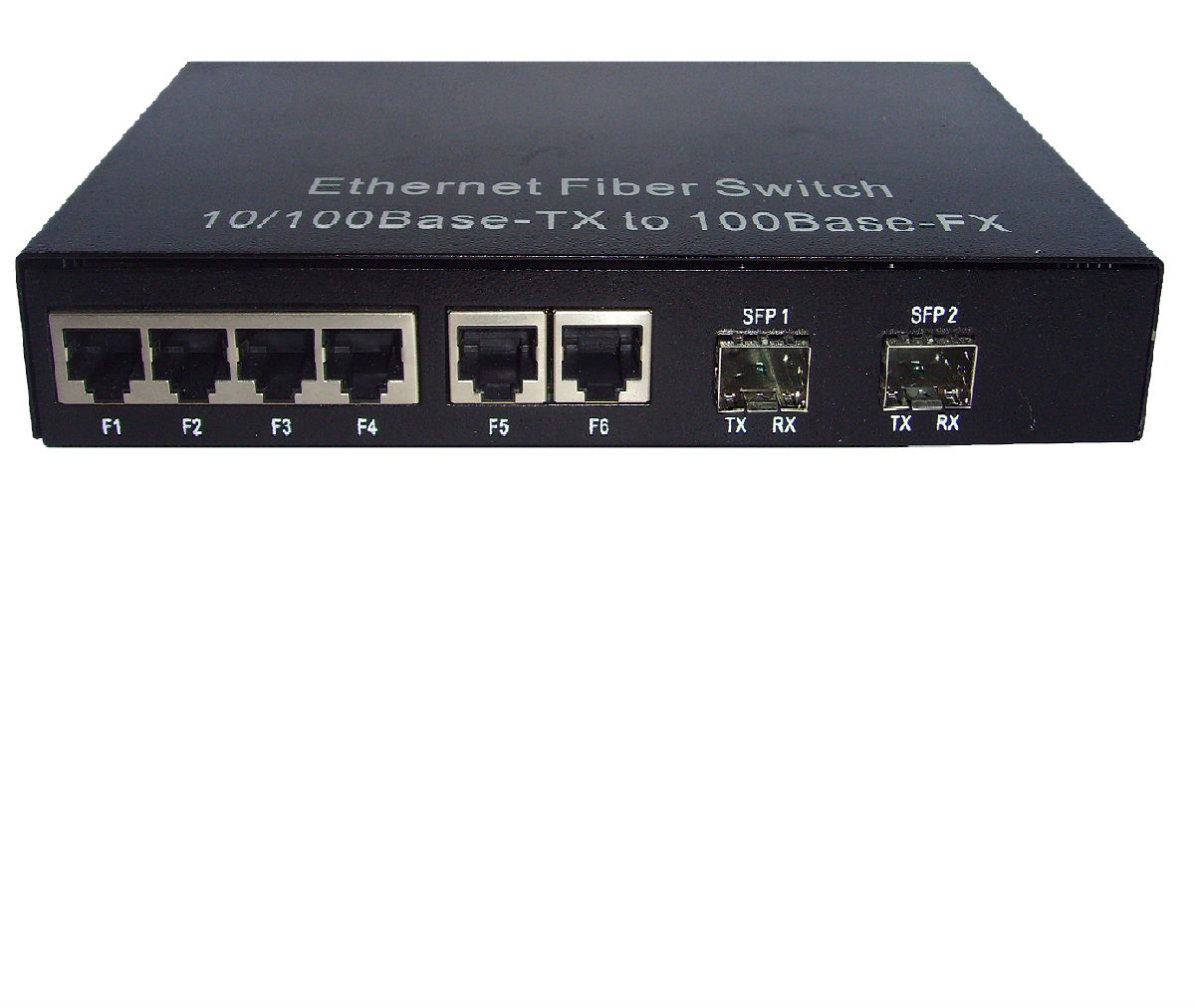 2光6电环网光纤交换机 自愈环网