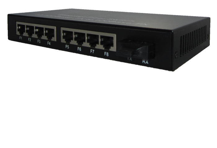 8路网络光端机 1光8电光纤收发器