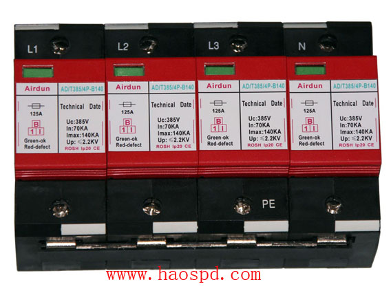 三相电源防雷器:AD/T385/4P-B140