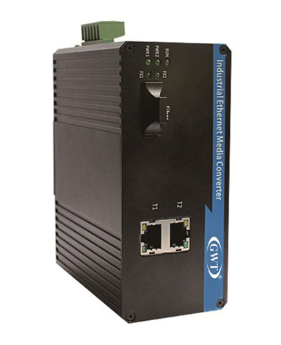 光网通百兆工业级1光2电交换机