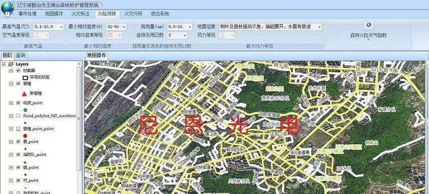 尼恩光电森林防火GIS地理信息系统（指挥调度系统）