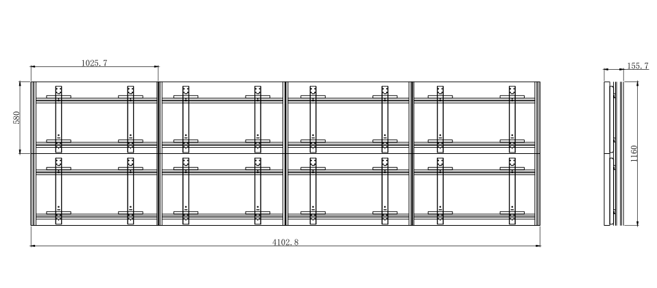 深圳贝赛尔2x4简易壁挂--供应