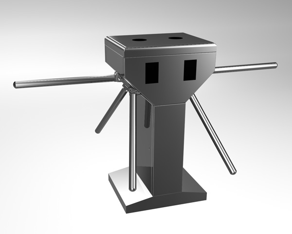 深圳兴创恒立式双机芯三辊闸低价供应  工地三辊闸 通道闸 三爪闸