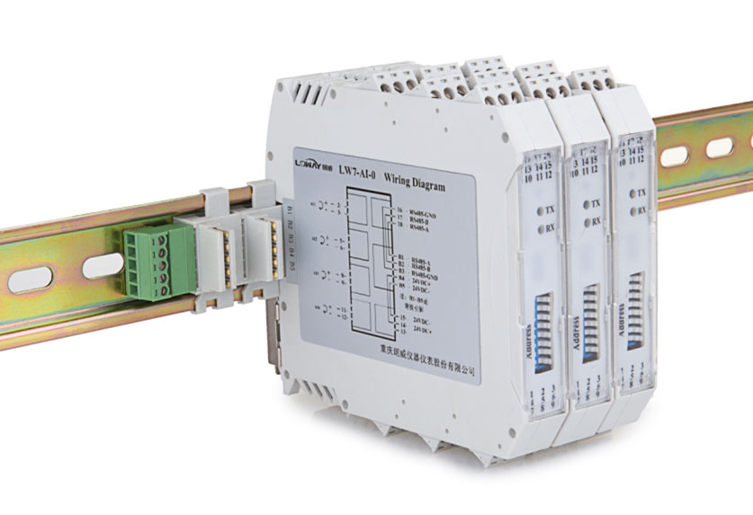 隔离配电器：LW-6041 (1入1出);LW-6043 (1入2出);LW-6044 (2入2出)
