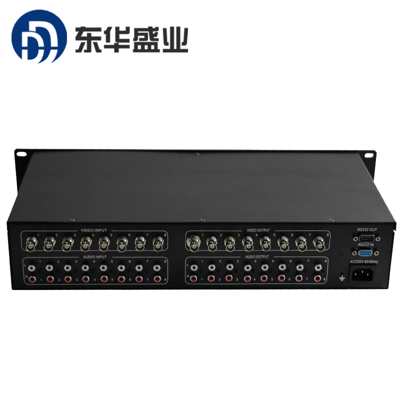 东华盛业 AV矩阵8进8出 监控矩阵主机 AV矩阵切换器 矩阵服务器