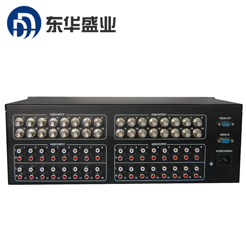 东华盛业 AV矩阵16进16出 监控矩阵主机 AV矩阵切换器 矩阵服务器