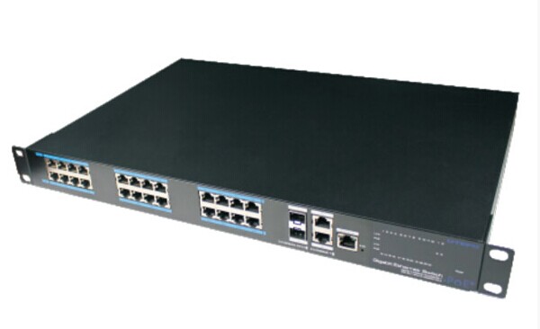 安防专用24口全千兆PoE交换机-北京