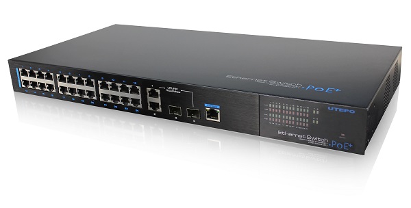 安防专用24口POE交换机-北京