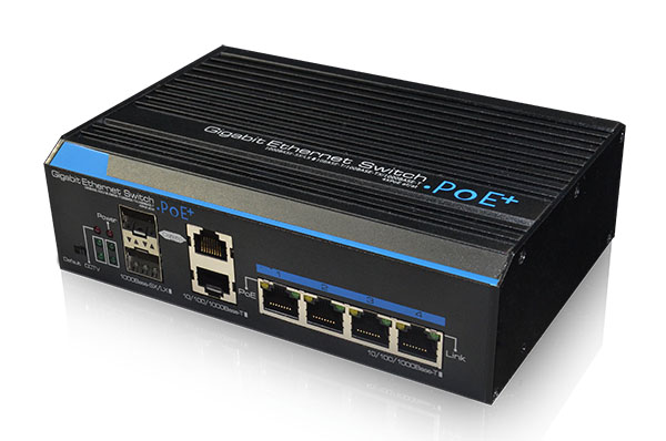 安防专用工业4口全千兆PoE交换机