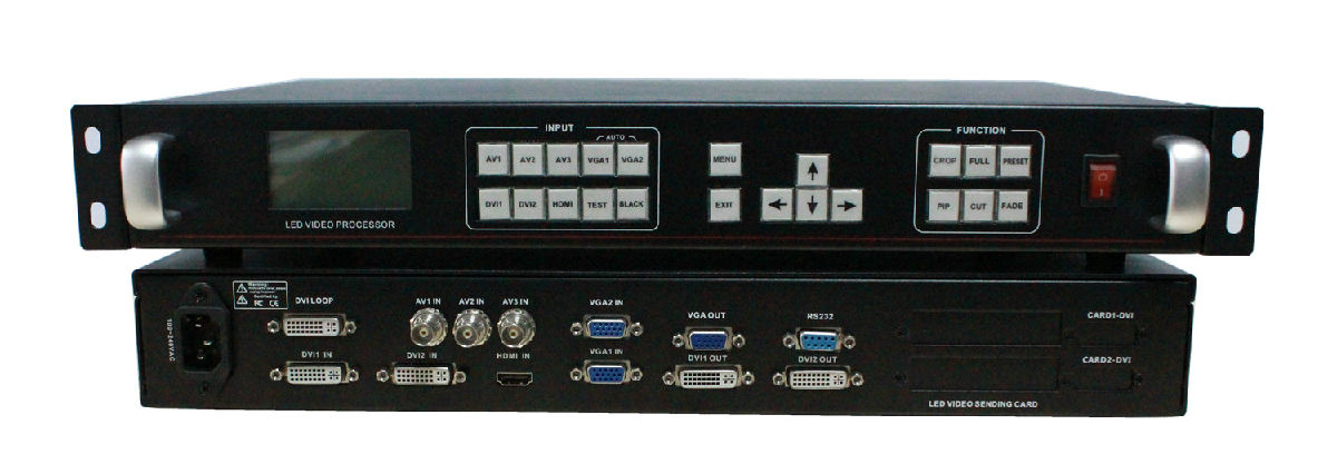 无缝切换 高清全彩LED视频处理器-8路信号输入