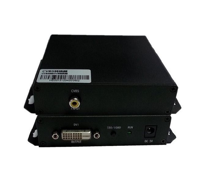 CVBS转DVI转换器 AV转DVI 模拟转DVI