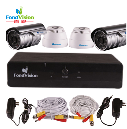 喜视 四路DVR硬盘录像机套装