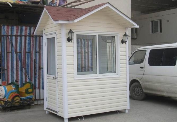 PVC挂板岗亭|服务亭|吸烟亭