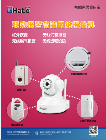 智能家居--无线报警高清网络摄像机