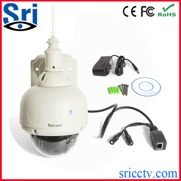 施瑞安监控红外智能球机 720P摄像头360度旋转 100万高清网络高速球