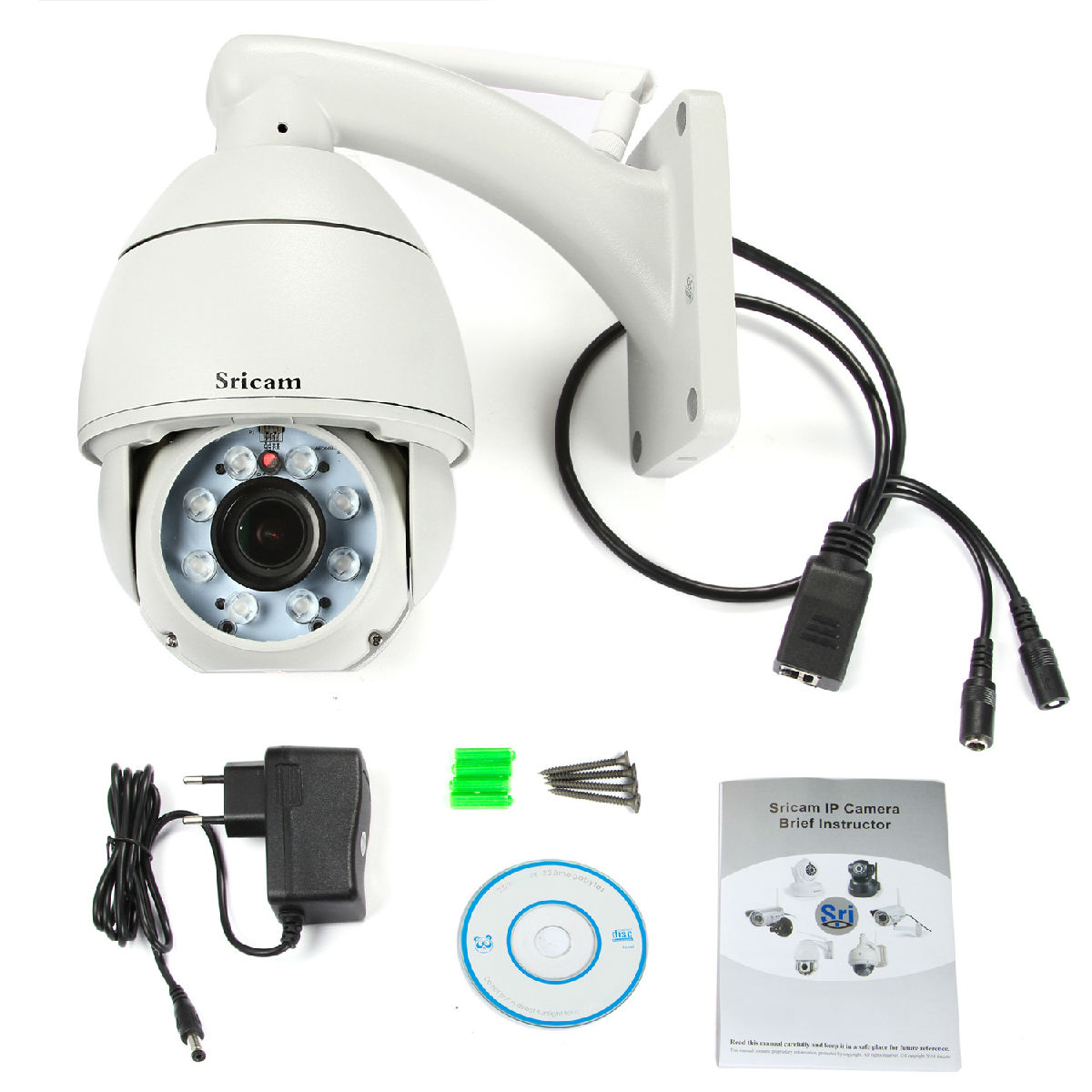 sricam新款室外高清防水百万网络摄像机 支持手机远程观看