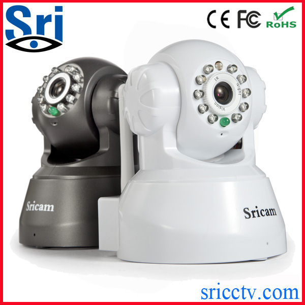 sricam厂家直销无线wifi网络摄像机 手机远程监控 特价摇头机p2p ip cam
