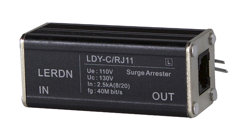 铝壳RJ11信号防雷器