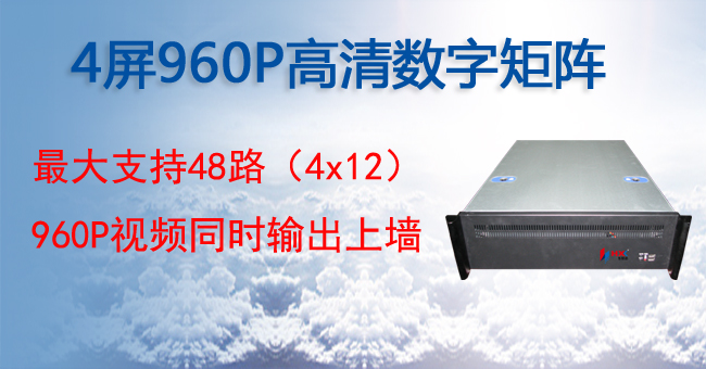 4屏130W(1280x960P/1280x720P)高清数字矩阵