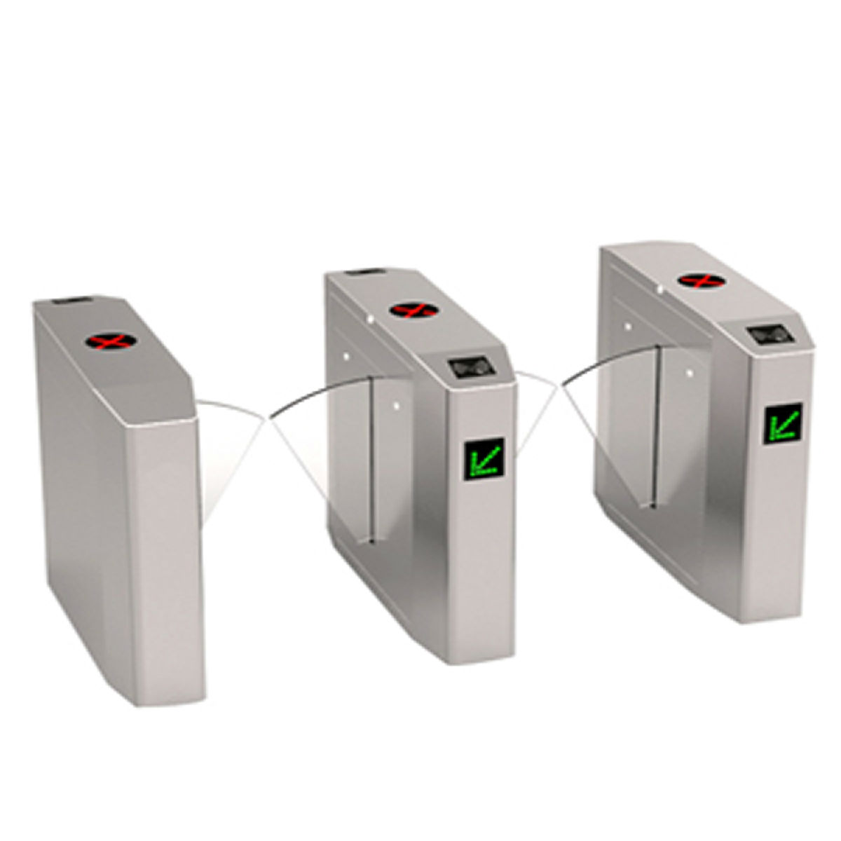 八角翼闸斜面翼闸批发|企业单位无障碍快速通道