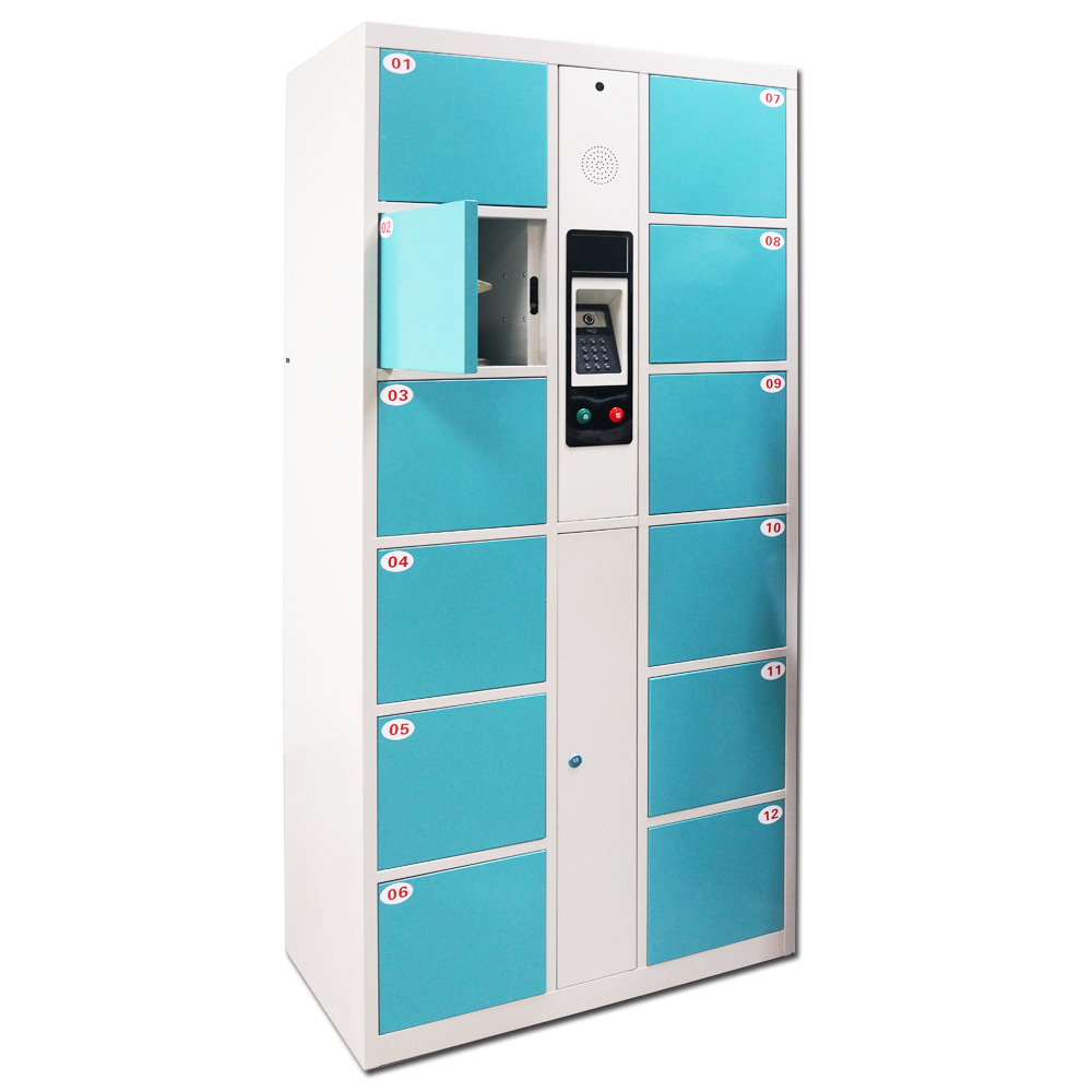 威富安防人脸识别民用储物柜 超市存包柜 游乐场海边浴场储物柜 便捷安全