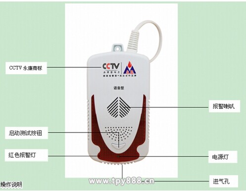 语音新款燃气报警器 永康牌 中英文转换