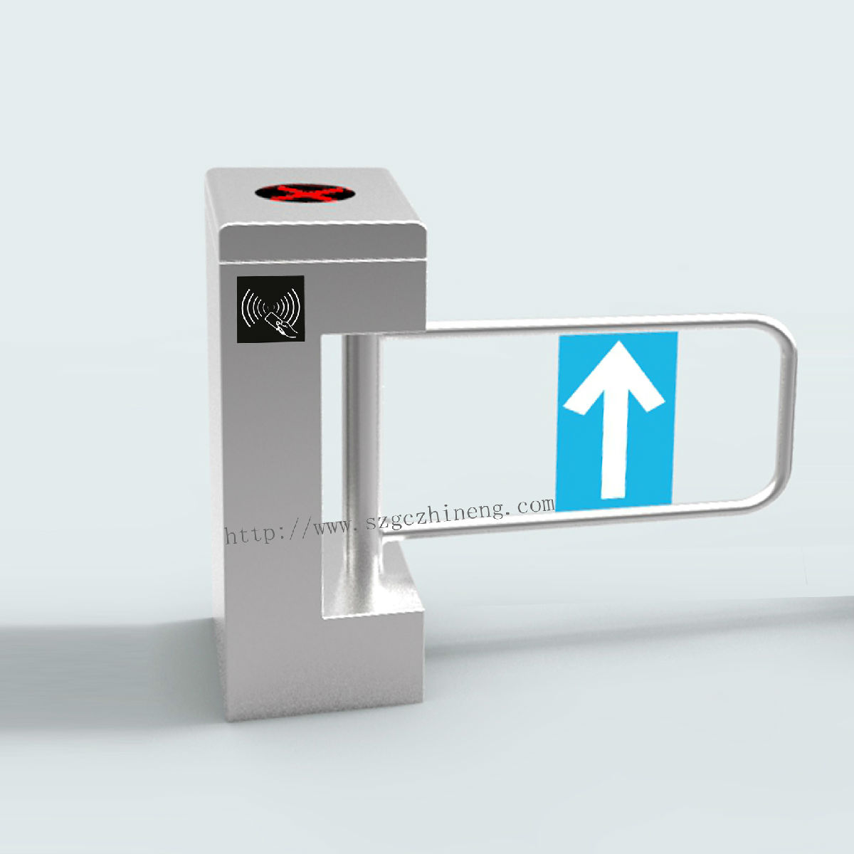  深圳国超智能通道闸 人行通道翼闸机 不锈钢翼闸 桥式圆弧翼闸 