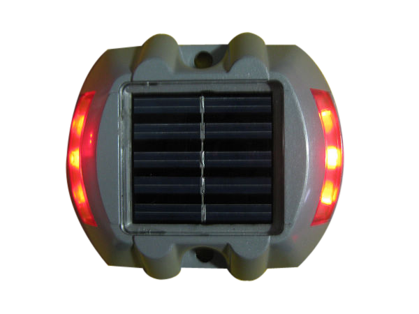 马蹄形太阳能道钉 双面六灯 红黄白蓝绿颜色可选
