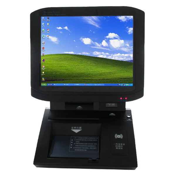 访客管理双屏一体机EFK-200 钻石黑 豪华版