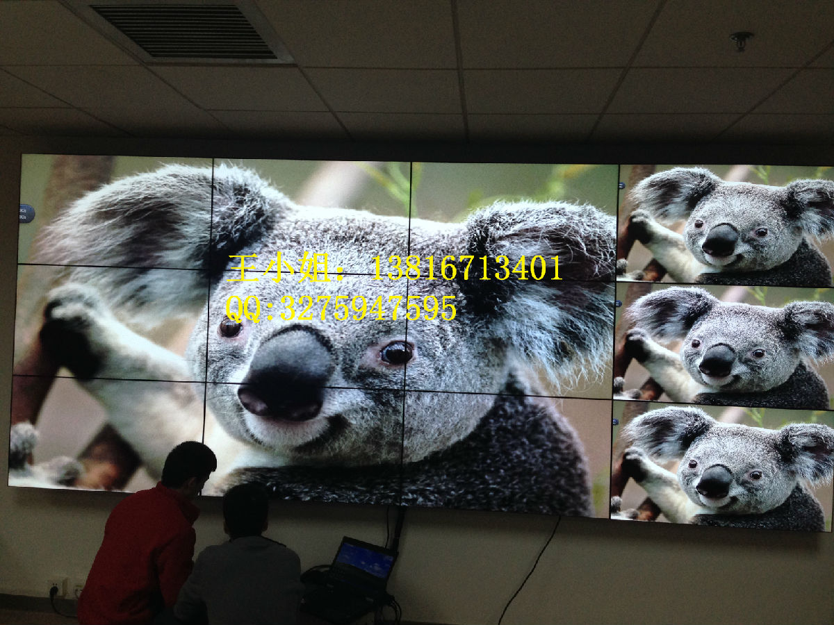 46寸三星液晶屏接屏双边接缝5.5mm