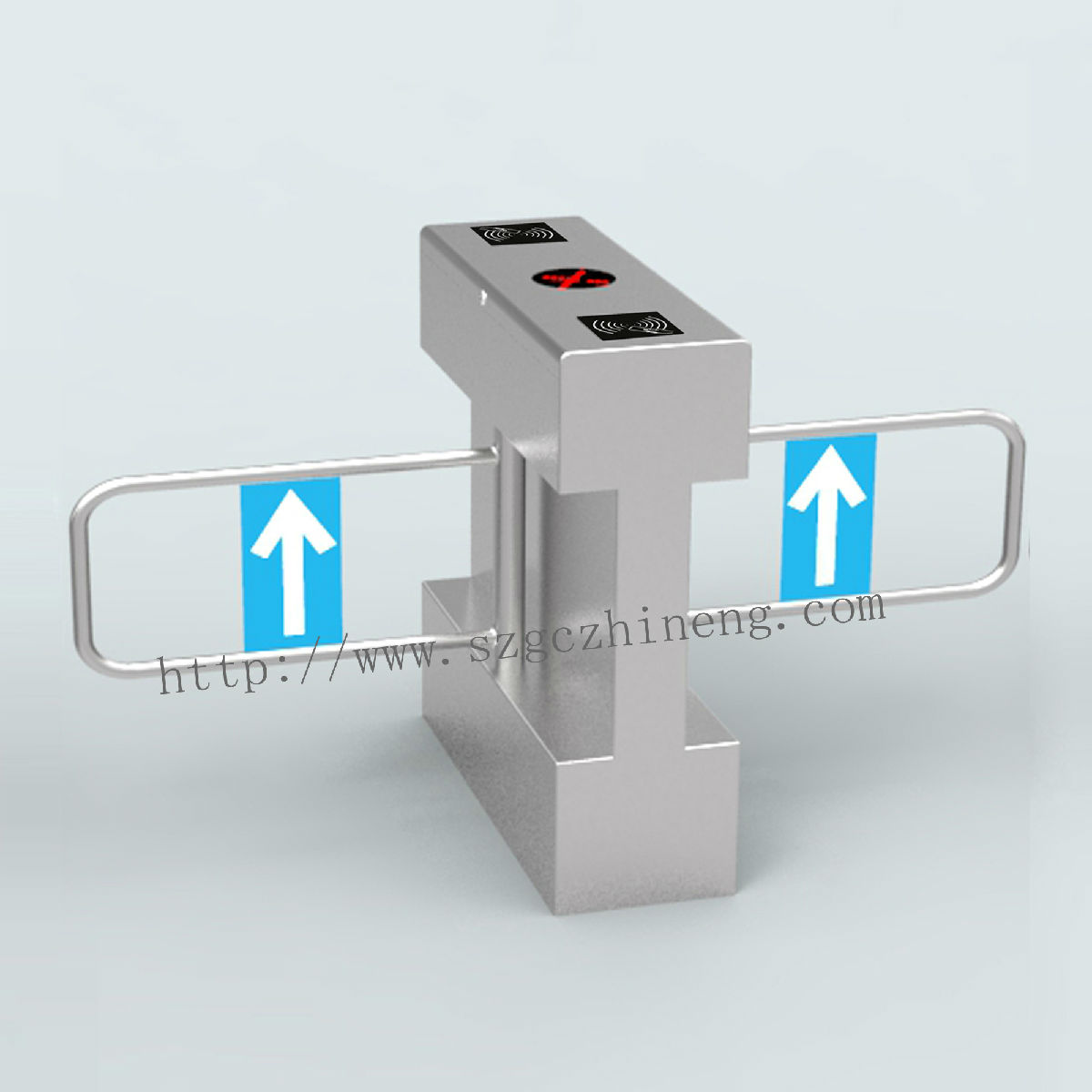 立式斜角半自动双机芯摆闸GCZN-T27