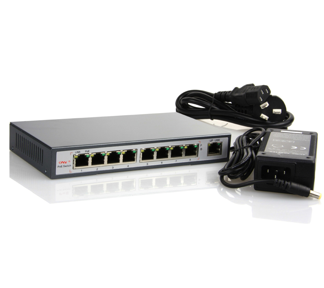 8口PoE交换机<8口PoE以太网供电交换机>