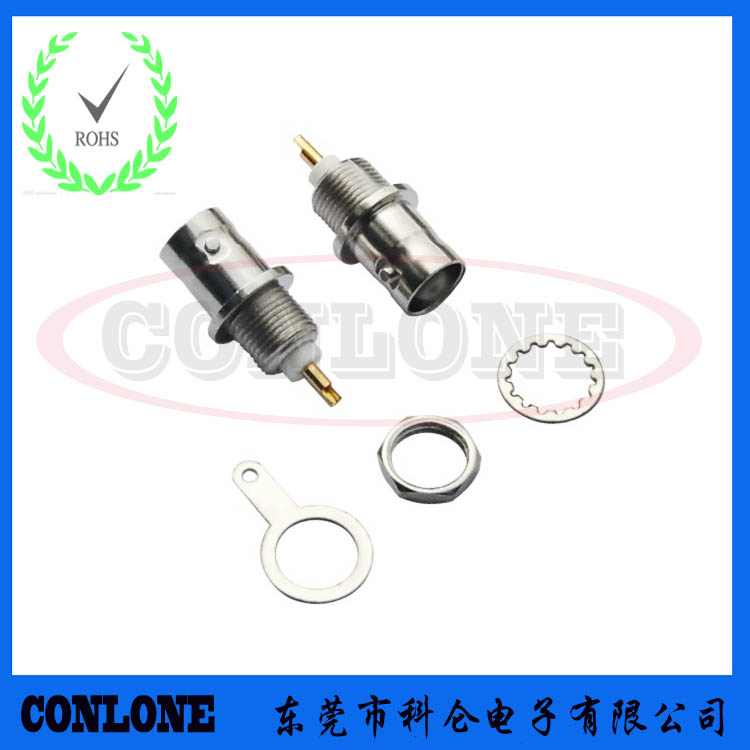 锌合金BNC母头焊线成型式